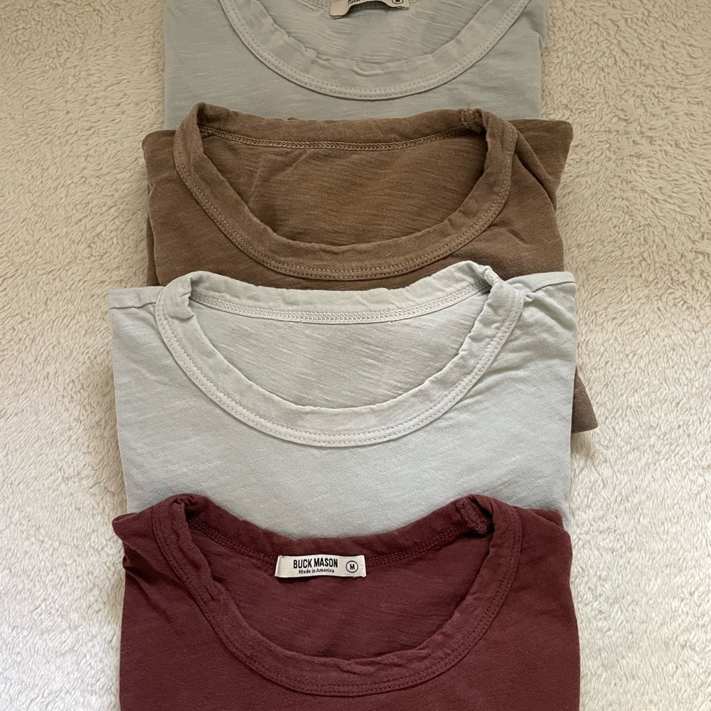 Buck Mason T - Shirt bundle, total 4